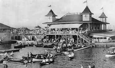 Historical image showing the Duluth Boat Club