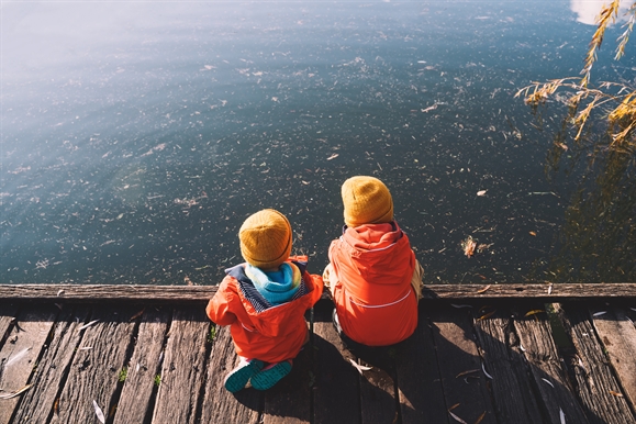 Children on the Dock in Duluth